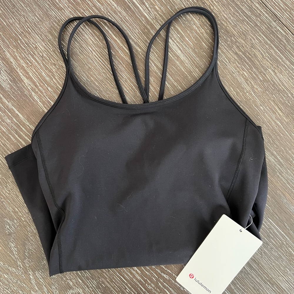 lululemon athletica Charcoal Strappy Sports Bra